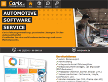 Tablet Screenshot of carix.at