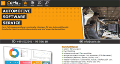 Desktop Screenshot of carix.de